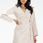 AWANA Sophisticated Knee-length Wrap Dress