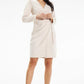 AWANA Sophisticated Knee-length Wrap Dress