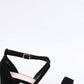 INELLO Women's Black European-made Suede Squared Heels Sandals with Crossed Straps
