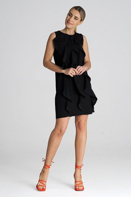 FIGL Women's Sleeveless Mini Cocktail Dress