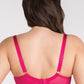 GORSENIA Women's European Plus-size Upper-cup Lace Bra with Floral Detail