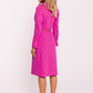 MOE Women's Casual European Buttoned Midi Shirt Dress with Belt
