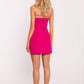 MOE Women's European Mini Corset Strapless Dress