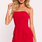 MOE Women's European Mini Corset Strapless Dress
