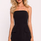 MOE Women's European Mini Corset Strapless Dress