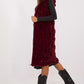 AT European Textured Plush Calf-length Hooded Vest/Gilet
