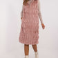 AT European Textured Plush Calf-length Hooded Vest/Gilet