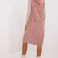 AT European Textured Plush Calf-length Hooded Vest/Gilet