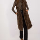 AT European Textured Plush Calf-length Hooded Vest/Gilet