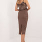 RELEVANCE Women's Cotton European Midi Pencil Skirt