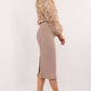 RELEVANCE Women's Cotton European Midi Pencil Skirt