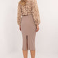 RELEVANCE Women's Cotton European Midi Pencil Skirt