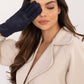 AT Women's Leather European Touche Screen Gloves with Decorative Buttons