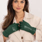 AT Women's Leather European Touche Screen Gloves with Decorative Buttons