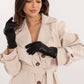 AT Women's Leather European Touche Screen Gloves with Decorative Buttons