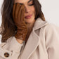 AT Women's Leather European Touche Screen Gloves with Decorative Buttons