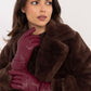 AT Women's Leather European Touche Screen Gloves with Decorative Buttons