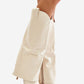 STEP IN STYLE Beige Leather Chic Western European Heel Boots