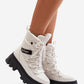 LEE COOPER White-black European Ankle-High Platform Snow Boots