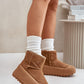 STEP IN STYLE Brown Suede European Women's Snow boots