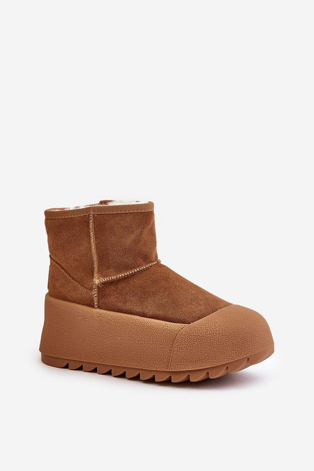 STEP IN STYLE Brown Suede European Women's Snow boots