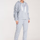 FIGL Women's European Cotton Hooded Sweatshirt with Long Pleated Sleeves