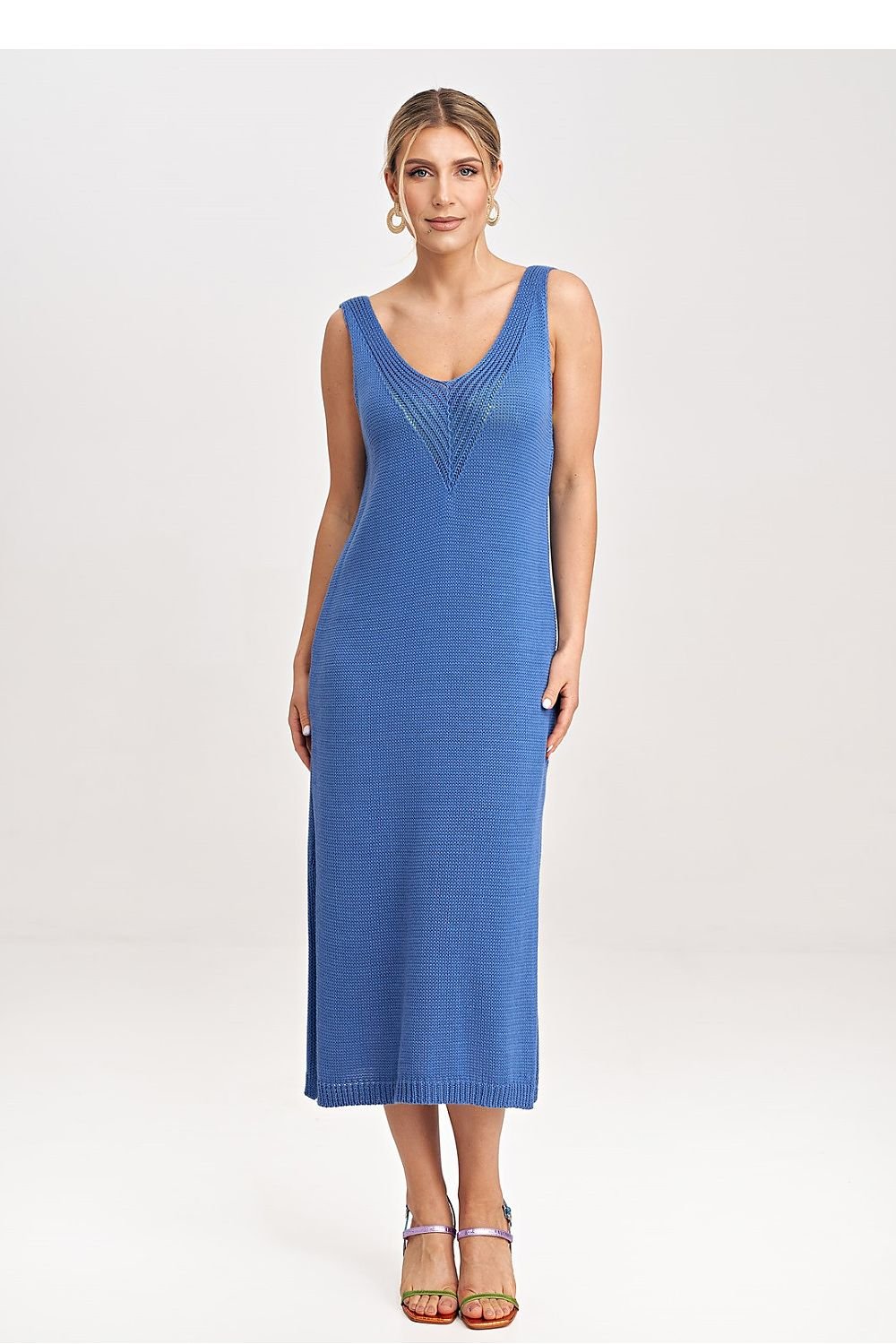 FIGL Women's 2 Piece Autumn Midi Dress with Cardigan Set