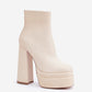 STEP IN STYLE Women's Super High Heels European Retro Ankle Boots