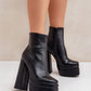 STEP IN STYLE Women's Super High Heels European Retro Ankle Boots