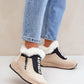 STEP IN STYLE Women's Suede Winter European Sneakers/Sport Shoes with Fur