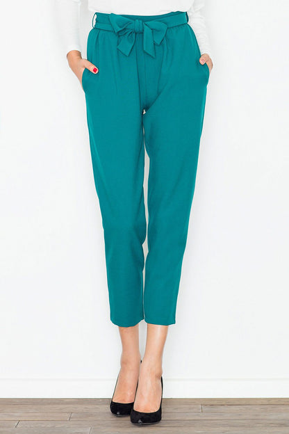 FIGL Women Belted Professional Trousers