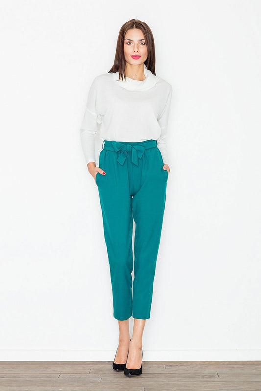FIGL Women Belted Professional Trousers
