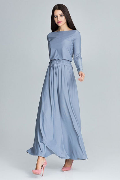 FIGL Women's Classy Long Sleeves Maxi Dress