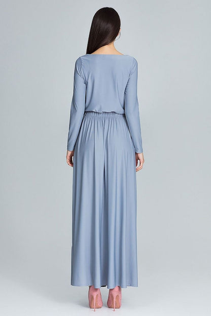 FIGL Women's Classy Long Sleeves Maxi Dress