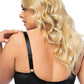 GORSENIA Women's European Plus-size Upper-cup Lace Bra with Floral Detail