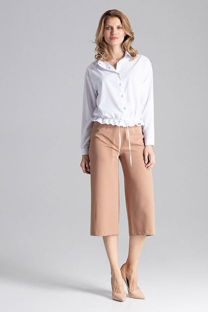 FIGL Women's Wide-leg Midi 7/8 Trousers