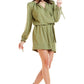 Awama Women's Casual European Mini Wrap Day Dress
