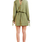 Awama Women's Casual European Mini Wrap Day Dress