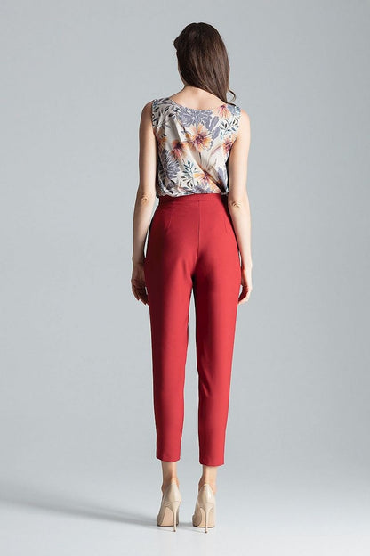FIGL Women's Classic Trousers with Pleat at Waist