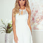 ELDAR Women's Beige Sexy Nightgown with Laced Neckline