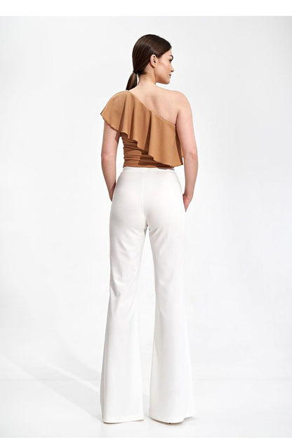 FIGL Women's Bell-Shaped Casual Stretched Trousers