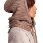 BE KNIT Women's European-made Knitted Infinity Scarf/Hood