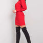 RUE PARIS Women's European-made Knitted Mini Dress with Lantern Sleeves