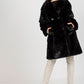 OCH BELLA Luxurious European Knee-length Fur Coat with Side Pockets