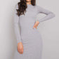RUE PARIS Women's European-made Above-the-knee Bodycon Pencil Cut Dress with Long Sleeves