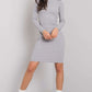 RUE PARIS Women's European-made Above-the-knee Bodycon Pencil Cut Dress with Long Sleeves