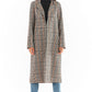 AWANA European Style Plaid Trench Coat with a Belt- Euro Brand
