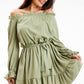 Awama Women's Casual Off-the-Shoulders European Sundress