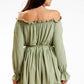 Awama Women's Casual Off-the-Shoulders European Sundress