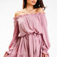Awama Women's Casual Off-the-Shoulders European Sundress